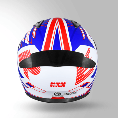 THUNDER D3 DECOR MATT WHITE & RED WITH SPOILER