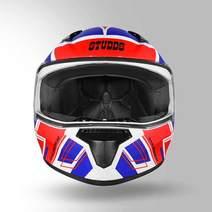 THUNDER D3 DECOR MATT WHITE & RED WITH SPOILER