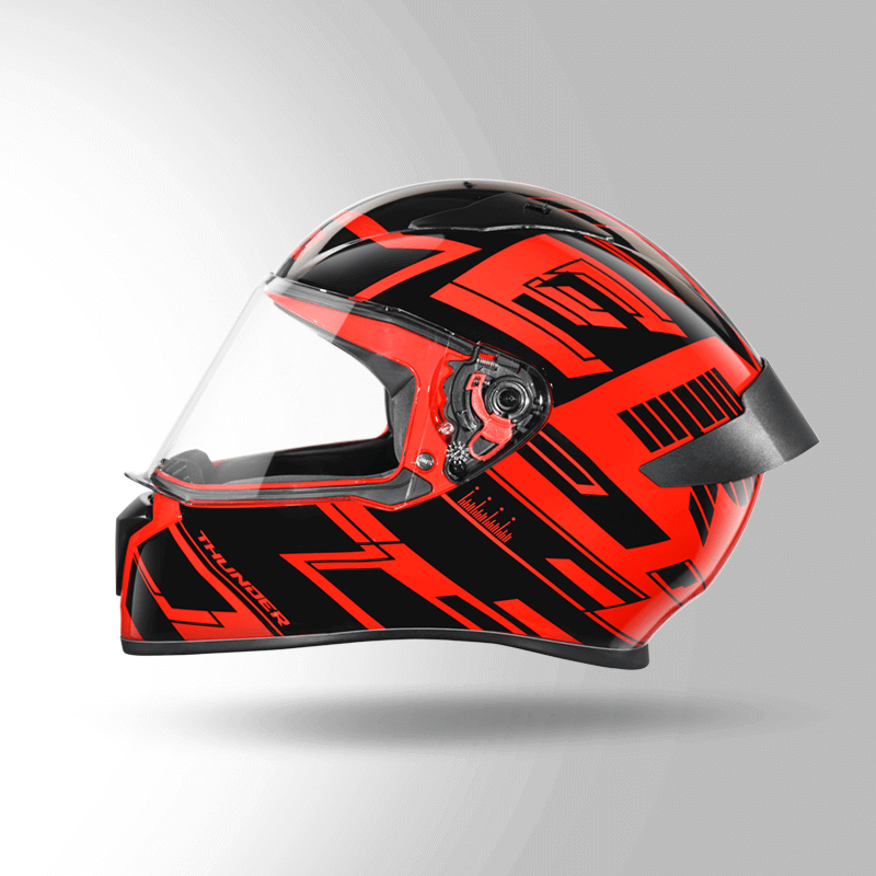 THUNDER D3 DECOR RED & BLACK WITH SPOILER