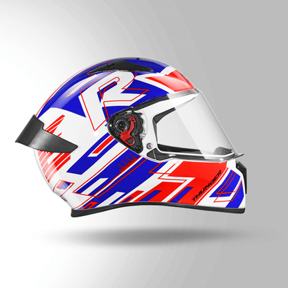 THUNDER D3 DECOR WHITE & RED WITH SPOILER