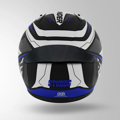THUNDER D4 DECOR MATT BLACK & BLUE WITH SPOILER