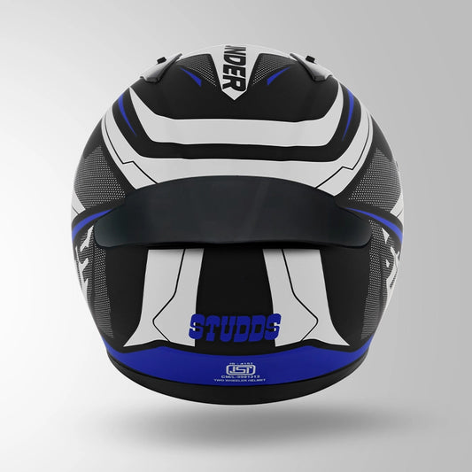 THUNDER D4 DECOR MATT BLACK & BLUE WITH SPOILER
