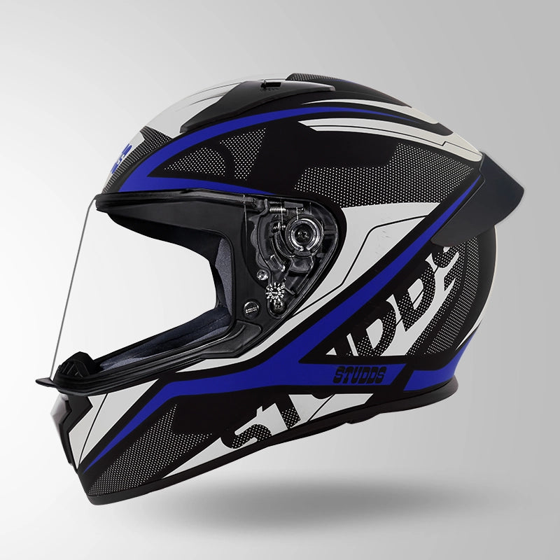 THUNDER D4 DECOR MATT BLACK & BLUE WITH SPOILER