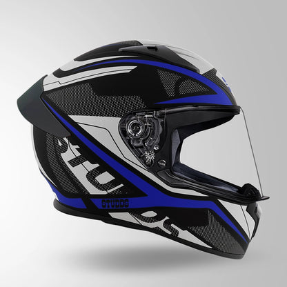 THUNDER D4 DECOR MATT BLACK & BLUE WITH SPOILER