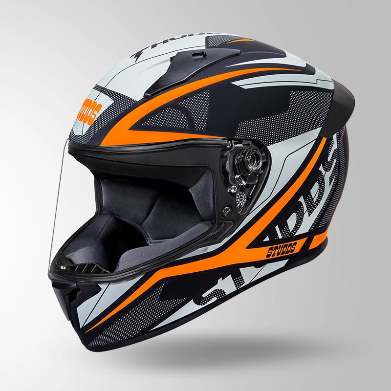 THUNDER D4 DECOR MATT BLACK & ORANGE WITH SPOILER