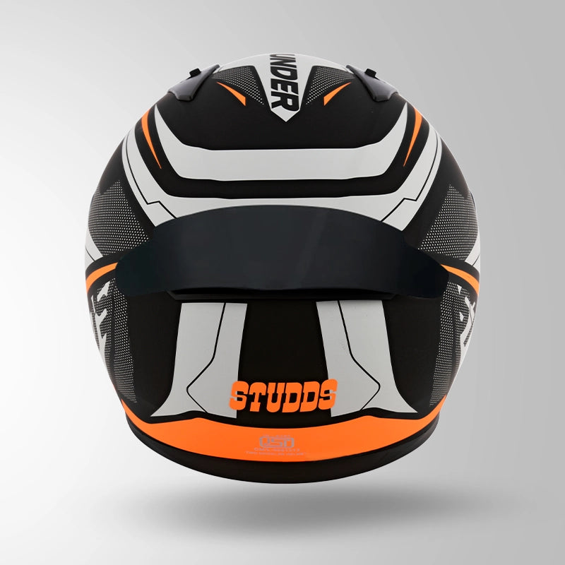 THUNDER D4 DECOR MATT BLACK & ORANGE WITH SPOILER