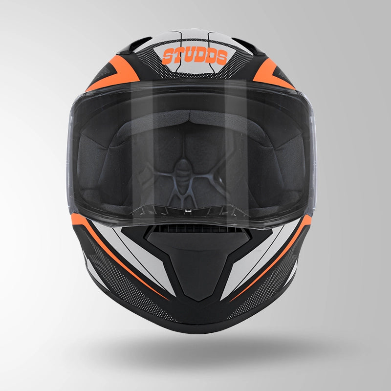 THUNDER D4 DECOR MATT BLACK & ORANGE WITH SPOILER