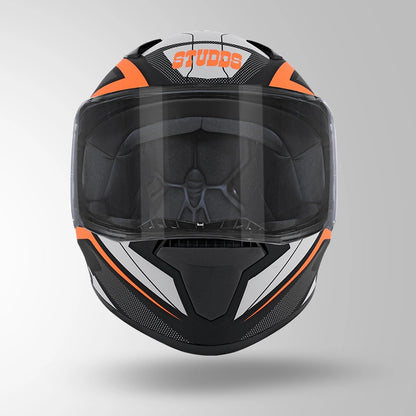 THUNDER D4 DECOR MATT BLACK & ORANGE WITH SPOILER