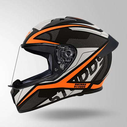 THUNDER D4 DECOR MATT BLACK & ORANGE WITH SPOILER