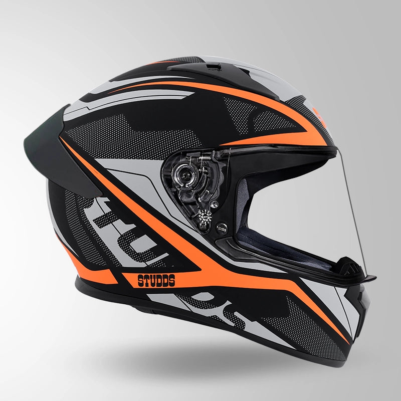 THUNDER D4 DECOR MATT BLACK & ORANGE WITH SPOILER