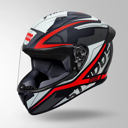 THUNDER D4 DECOR MATT BLACK & RED WITH SPOILER