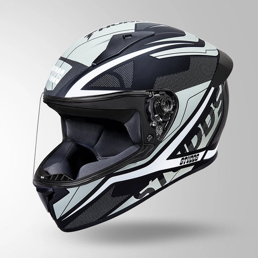 THUNDER D4 DECOR MATT BLACK & WHITE WITH SPOILER
