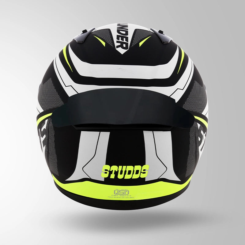 THUNDER D4 DECOR MATT BLACK & YELLOW WITH SPOILER
