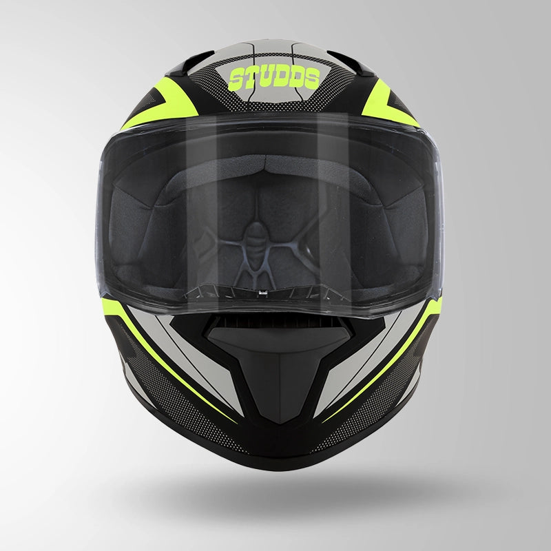 THUNDER D4 DECOR MATT BLACK & YELLOW WITH SPOILER