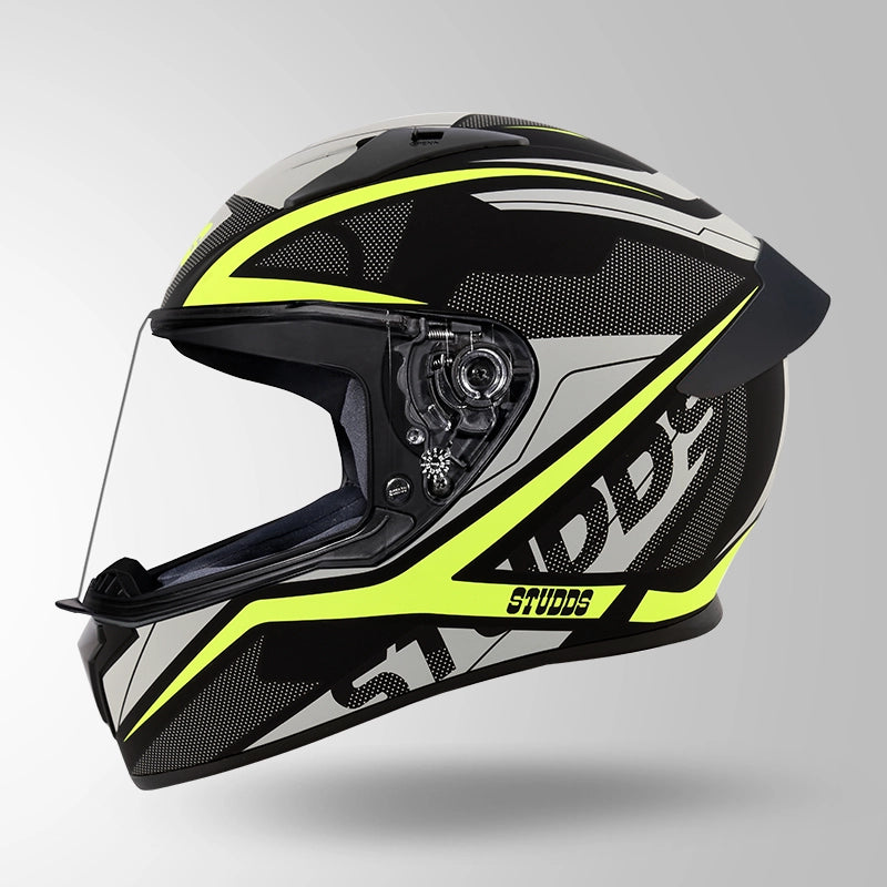 THUNDER D4 DECOR MATT BLACK & YELLOW WITH SPOILER