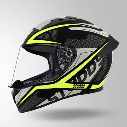 THUNDER D4 DECOR MATT BLACK & YELLOW WITH SPOILER
