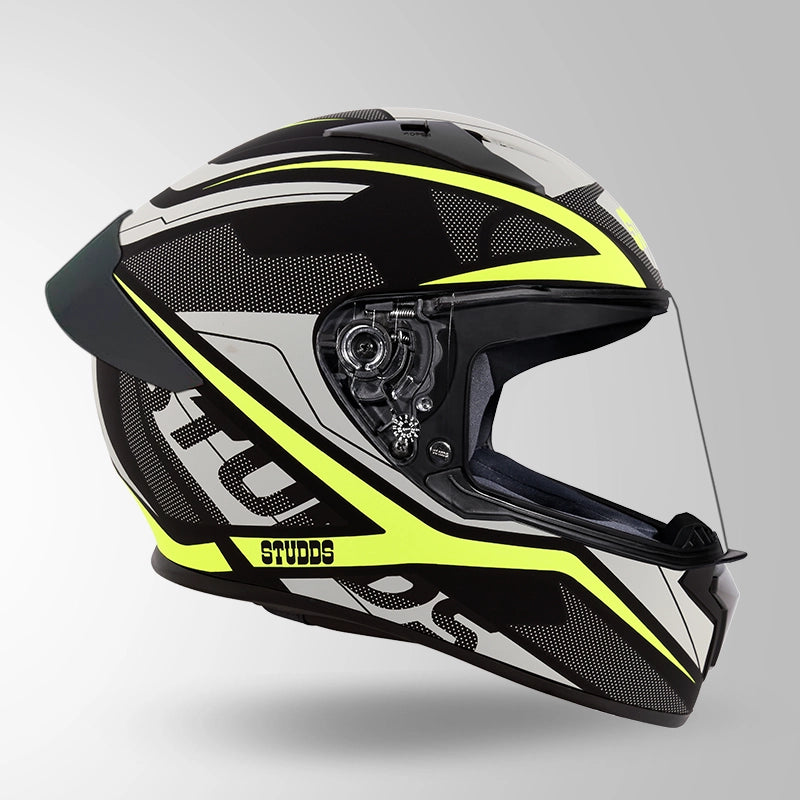 THUNDER D4 DECOR MATT BLACK & YELLOW WITH SPOILER