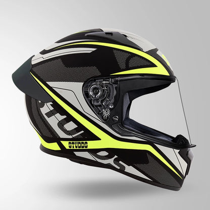 THUNDER D4 DECOR MATT BLACK & YELLOW WITH SPOILER
