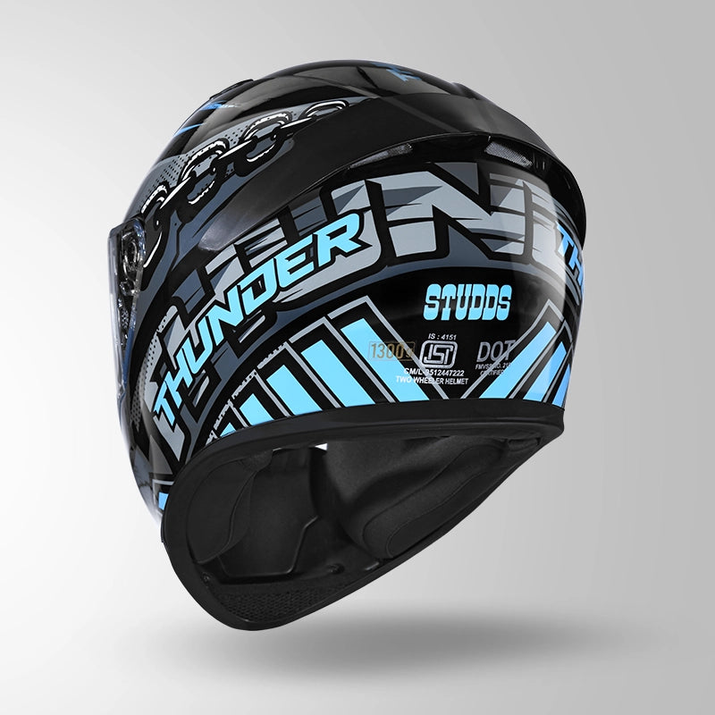 THUNDER D5 DECOR BLACK & BLUE WITH SPOILER