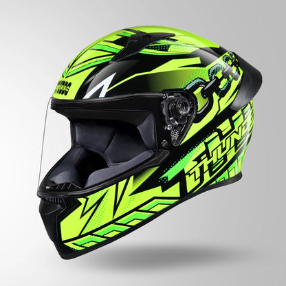 THUNDER D5 DECOR BLACK / GREEN & YELLOW WITH SPOILER