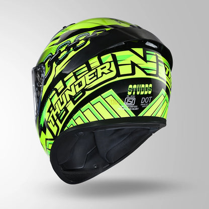 THUNDER D5 DECOR BLACK / GREEN & YELLOW WITH SPOILER