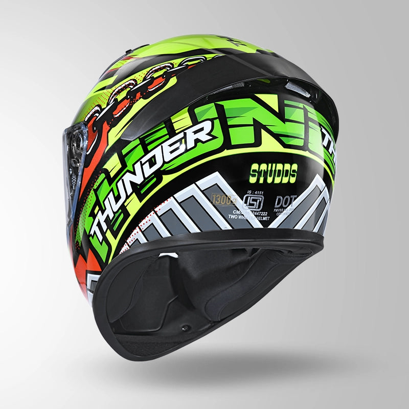 THUNDER D5 DECOR BLACK / RED & YELLOW WITH SPOILER