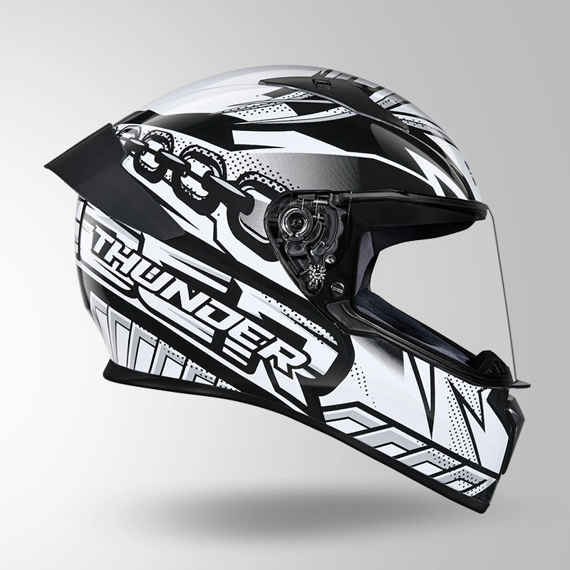 THUNDER D5 DECOR BLACK & WHITE WITH SPOILER