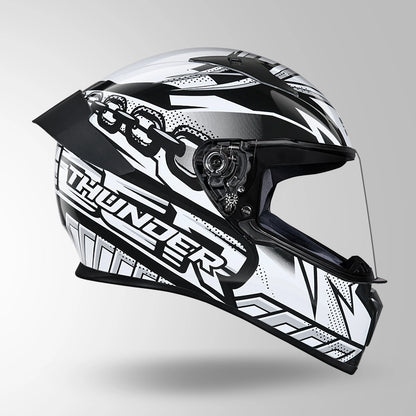 THUNDER D5 DECOR BLACK & WHITE WITH SPOILER