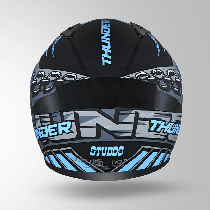 THUNDER D5 DECOR MATT BLACK & BLUE WITH SPOILER