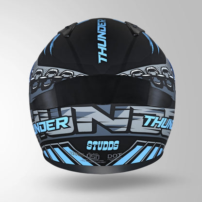 THUNDER D5 DECOR MATT BLACK & BLUE WITH SPOILER