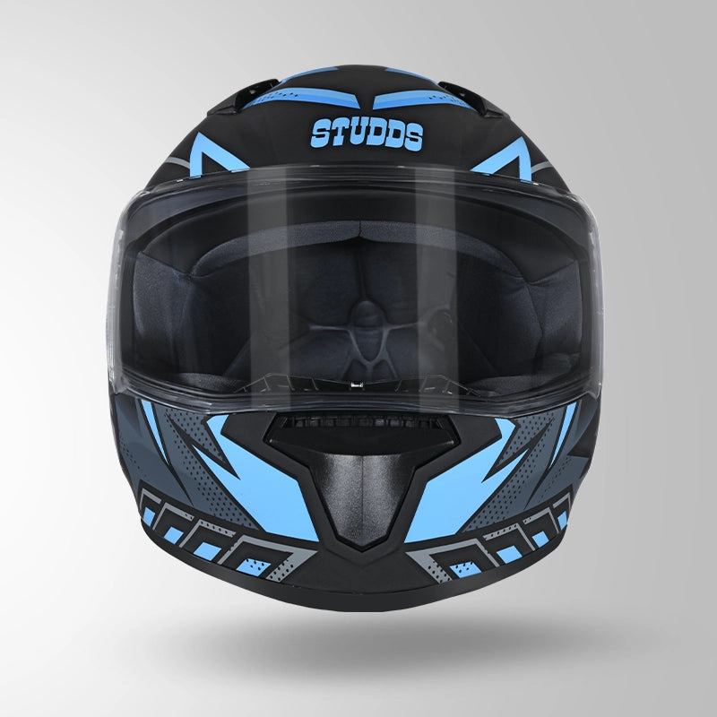 THUNDER D5 DECOR MATT BLACK & BLUE WITH SPOILER