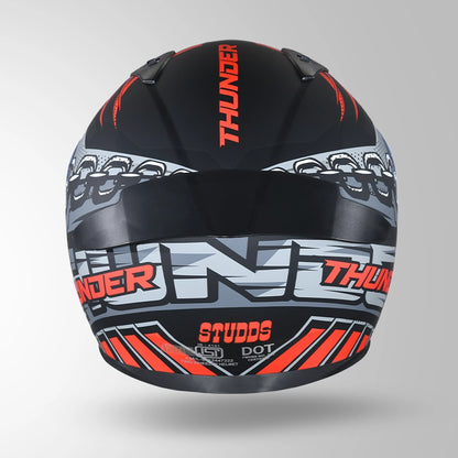 THUNDER D5 DECOR MATT BLACK & RED WITH SPOILER