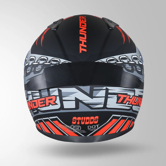 THUNDER D5 DECOR MATT BLACK & RED WITH SPOILER
