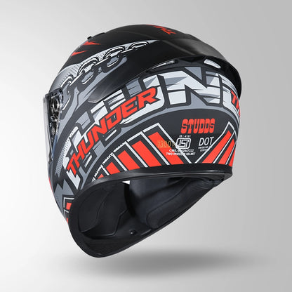 THUNDER D5 DECOR MATT BLACK & RED WITH SPOILER