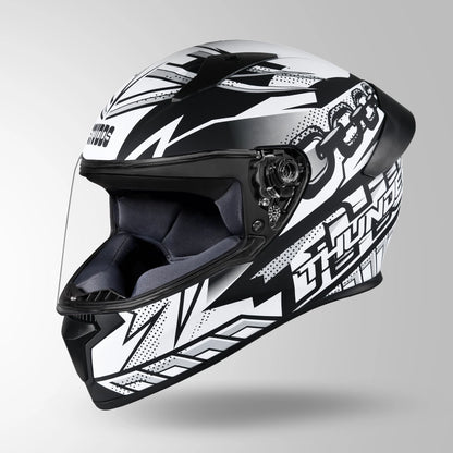 THUNDER D5 DECOR MATT BLACK & WHITE WITH SPOILER
