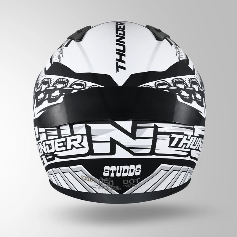 THUNDER D5 DECOR MATT BLACK & WHITE WITH SPOILER