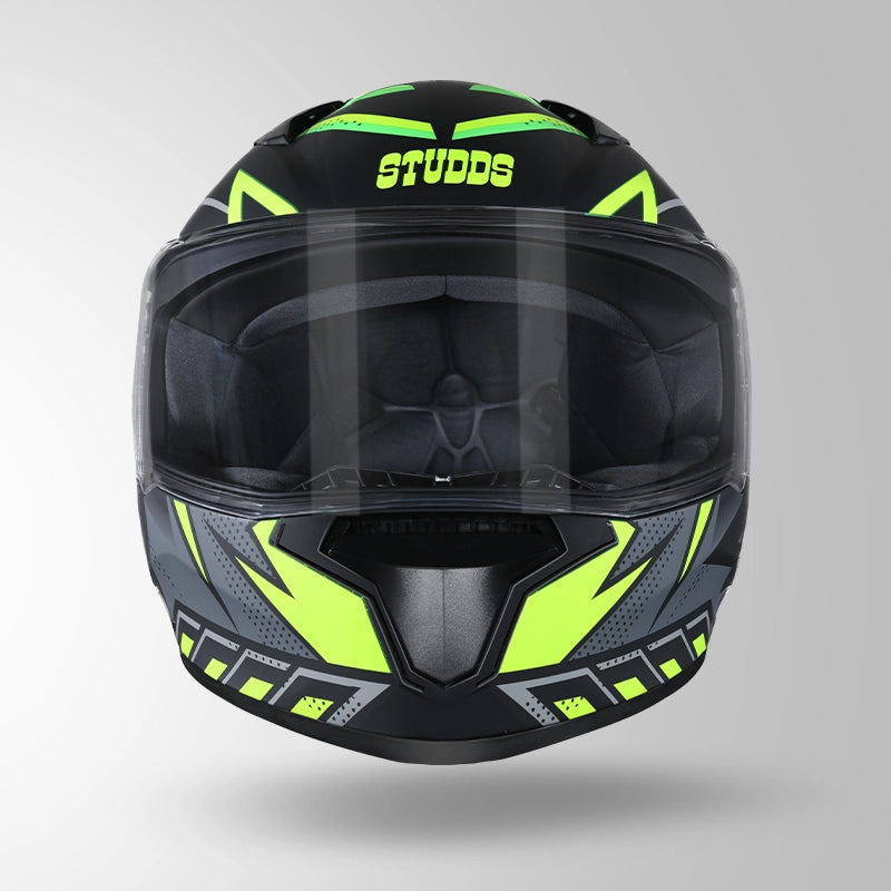 THUNDER D5 DECOR MATT BLACK & YELLOW WITH SPOILER
