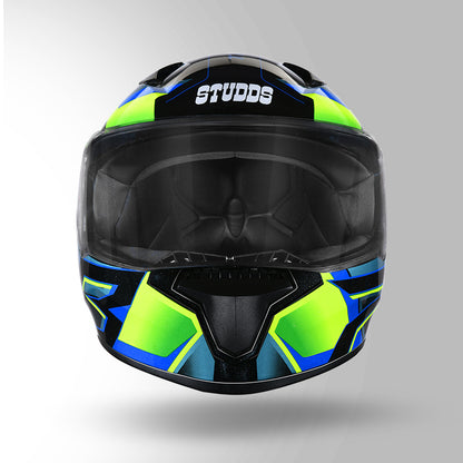 THUNDER D6 DECOR BLACK / GREEN & BLUE WITH SPOILER
