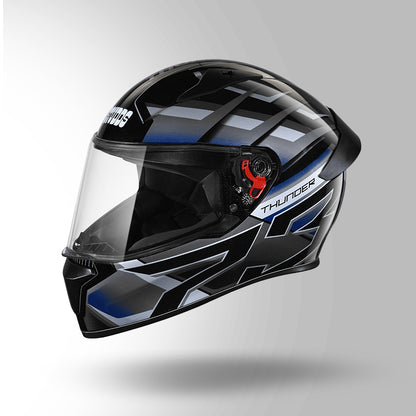 THUNDER D6 DECOR BLACK / GREY & WHITE WITH SPOILER