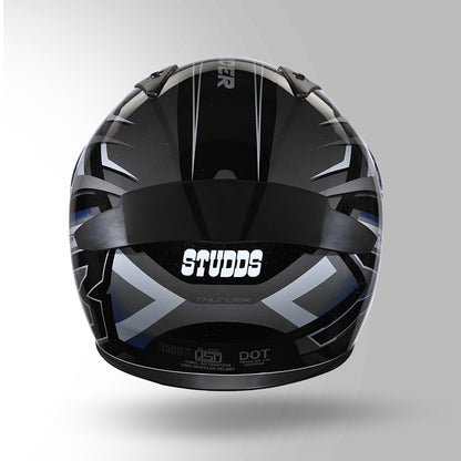THUNDER D6 DECOR BLACK / GREY & WHITE WITH SPOILER