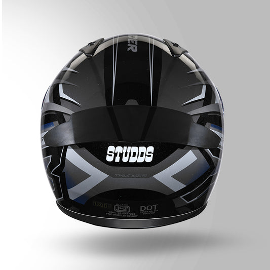 THUNDER D6 DECOR BLACK / GREY & WHITE WITH SPOILER