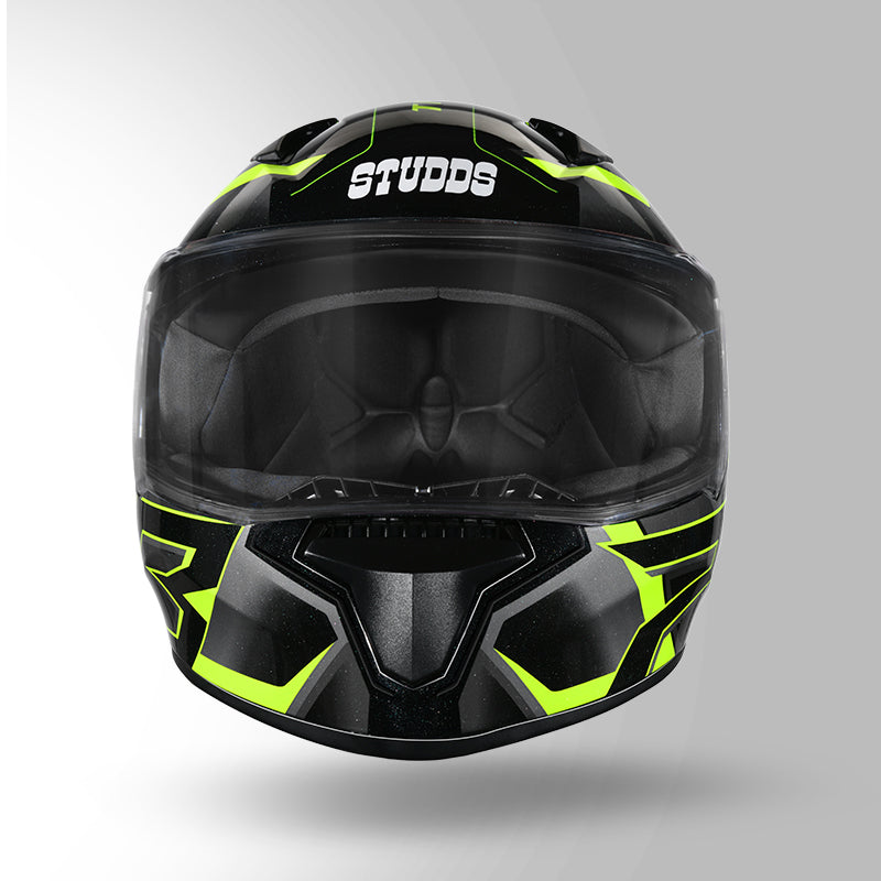THUNDER D6 DECOR BLACK / GREY & YELLOW WITH SPOILER