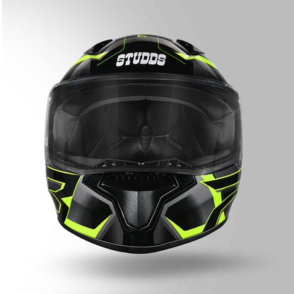 THUNDER D6 DECOR BLACK / GREY & YELLOW WITH SPOILER