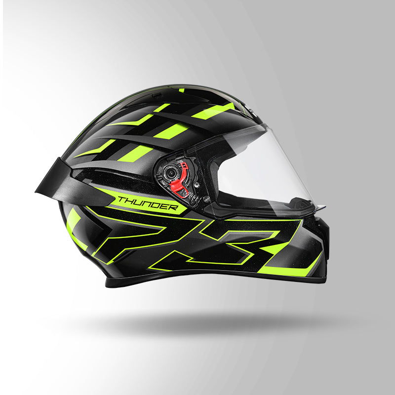 THUNDER D6 DECOR BLACK / GREY & YELLOW WITH SPOILER