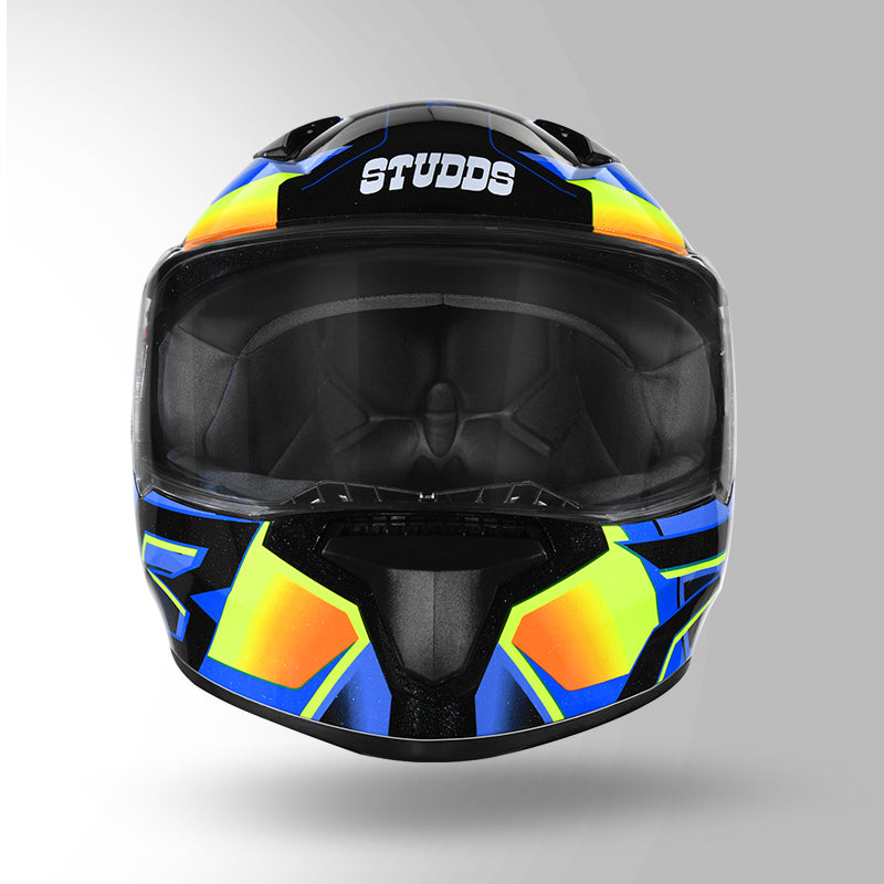 THUNDER D6 DECOR BLACK / ORANGE & BLUE WITH SPOILER