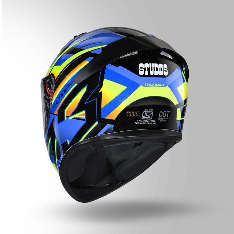 THUNDER D6 DECOR BLACK / ORANGE & BLUE WITH SPOILER