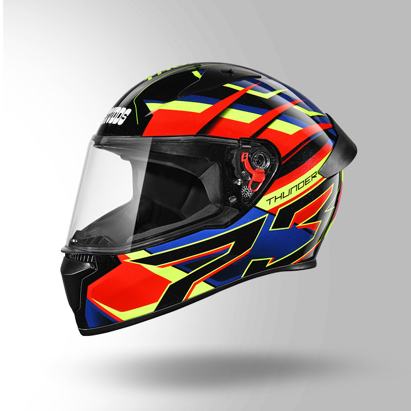 THUNDER D6 DECOR BLACK / RED & BLUE WITH SPOILER