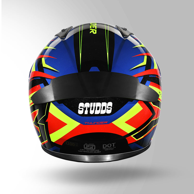 THUNDER D6 DECOR BLACK / RED & BLUE WITH SPOILER