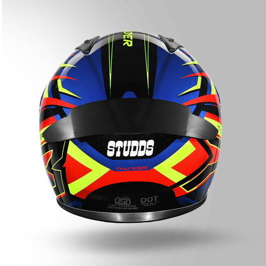 THUNDER D6 DECOR BLACK / RED & BLUE WITH SPOILER