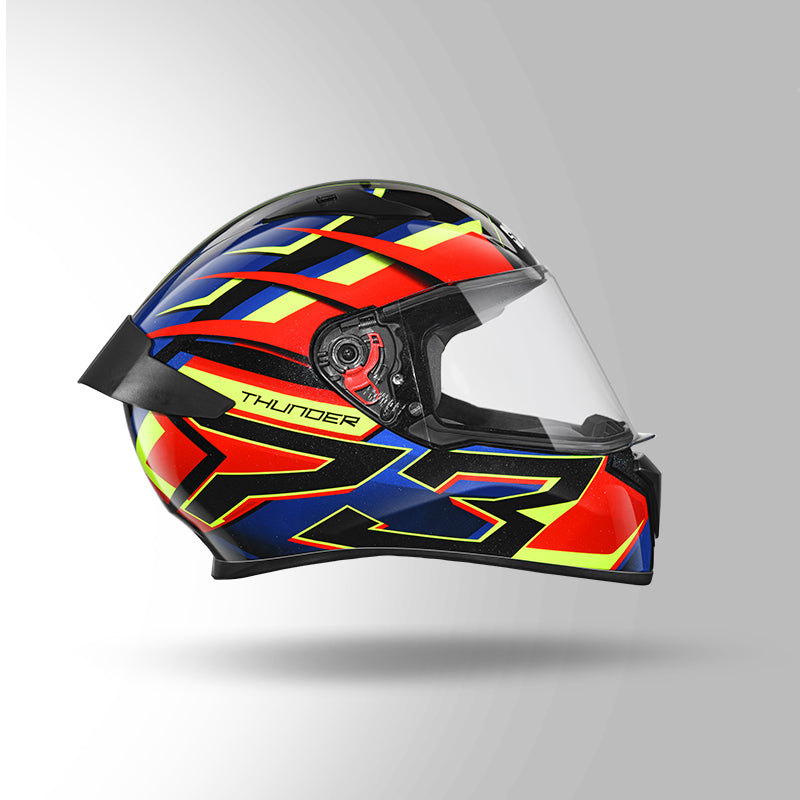 THUNDER D6 DECOR BLACK / RED & BLUE WITH SPOILER